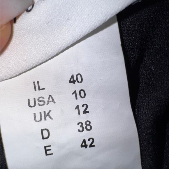 Gottex Profile Sz10 Bikini Bottoms Black Polka Dot Ruffle Retro Pinup Swimwear - Picture 3 of 5